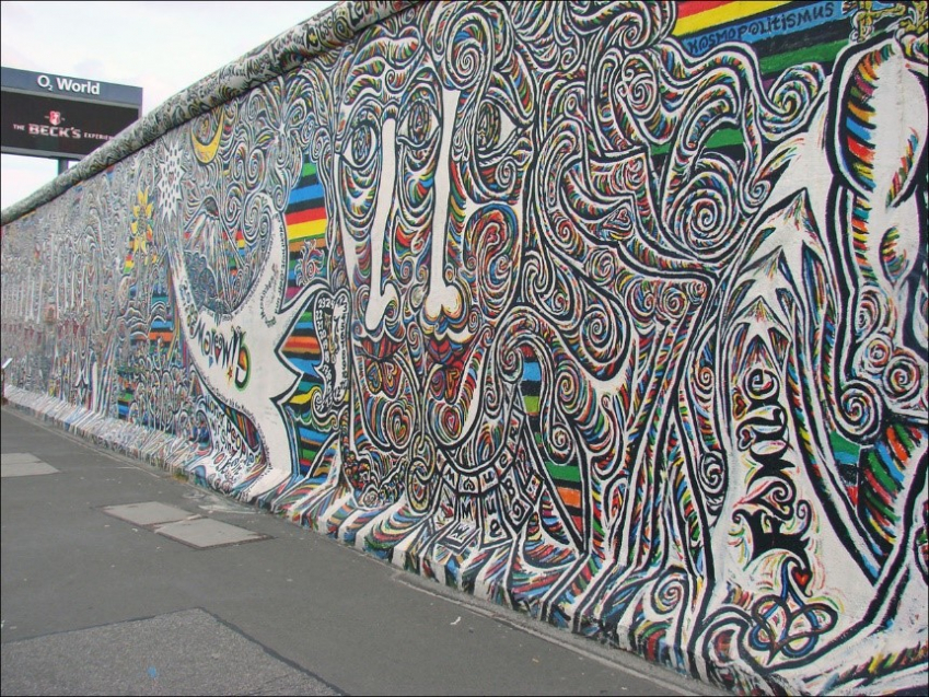 Peinture de l'East Side Gallery - auteur inconnu